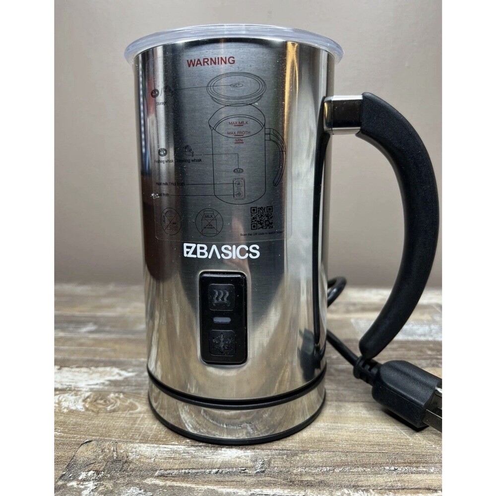 EZBASICS MMF-008B Milk Frother, Espresso Cappuccino, Latte